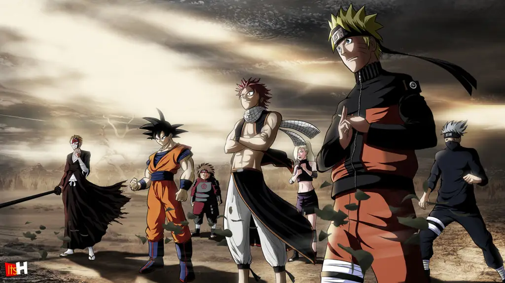 Pertarungan Epik di Naruto Shippuden Para karakter Naruto Shippuden sedang bertarung dengan sengit