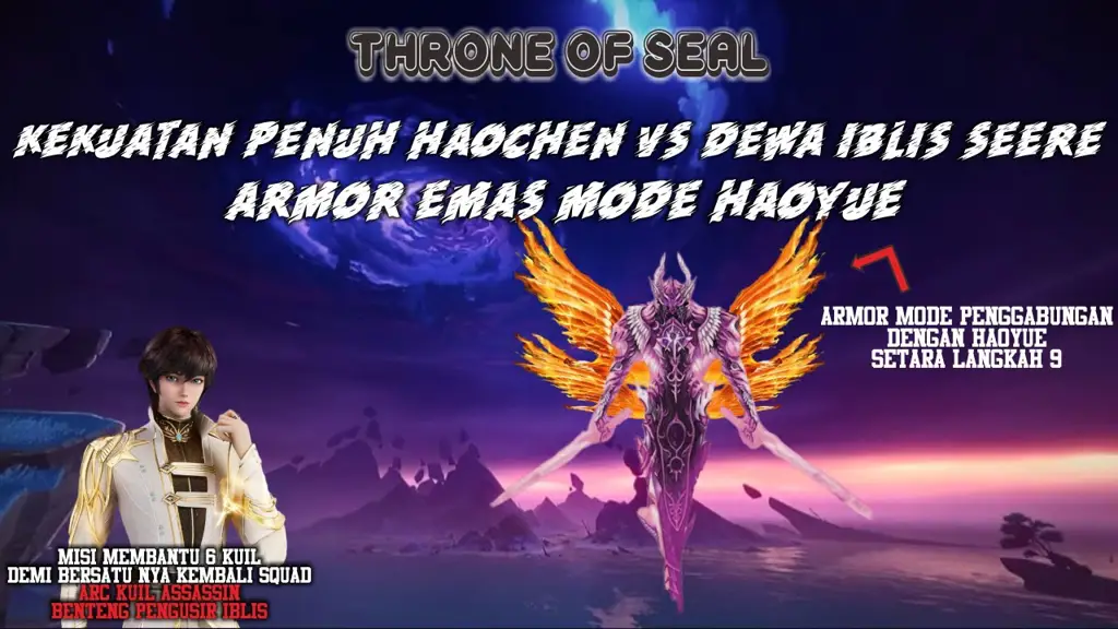 Adegan pertarungan menegangkan antara karakter di Throne of Seal