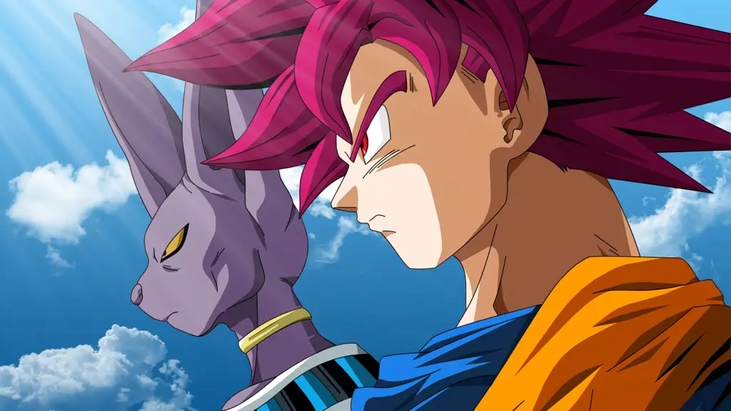 Goku dan Beerus bertarung dalam Dragon Ball Battle of Gods