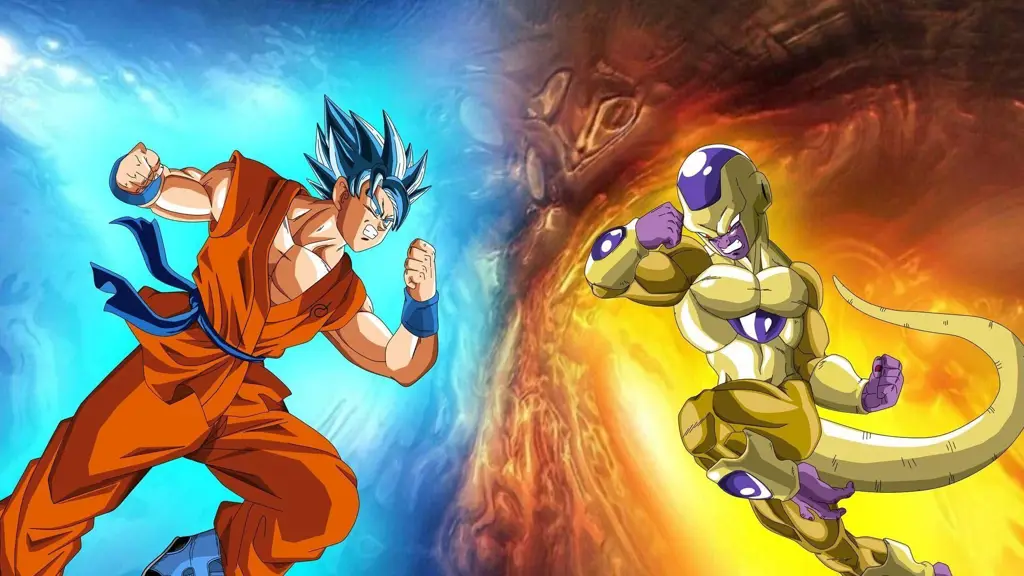 Goku dan Frieza bertarung dalam pertarungan epik