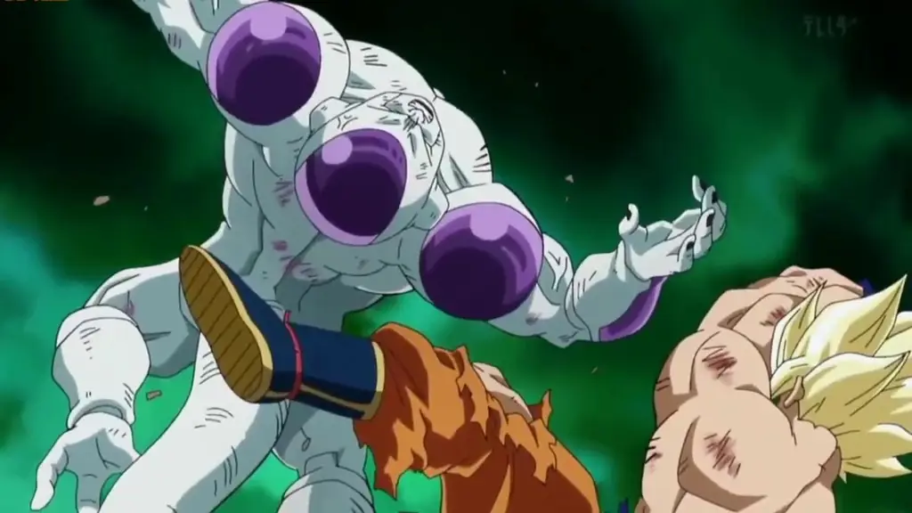 Goku dan Frieza bertarung dalam pertempuran sengit