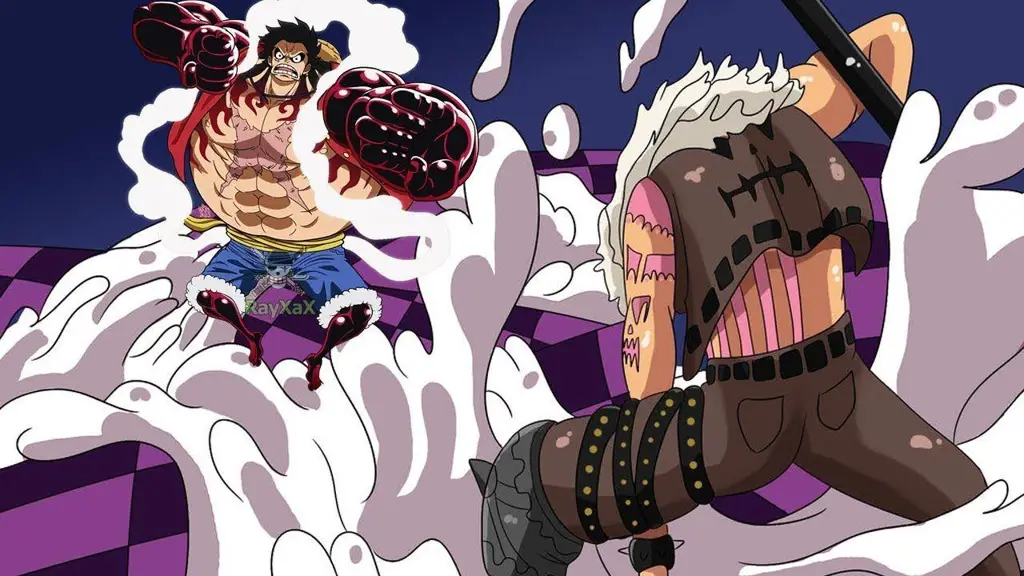 Pertarungan epik Luffy dan Katakuri Adegan pertarungan antara Luffy dan Katakuri