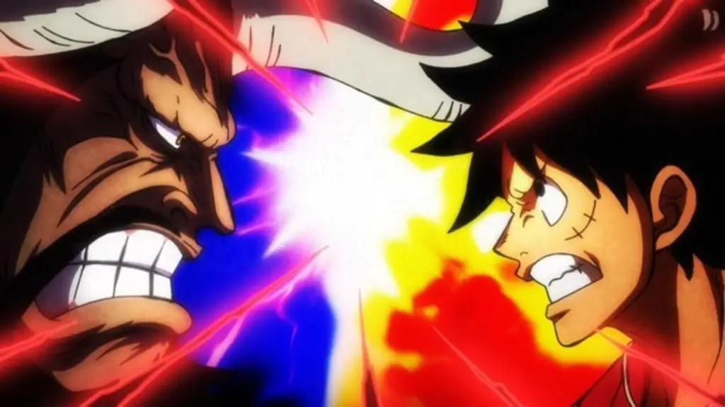 Luffy dan Kaido bertarung sengit dalam One Piece Episode 1073