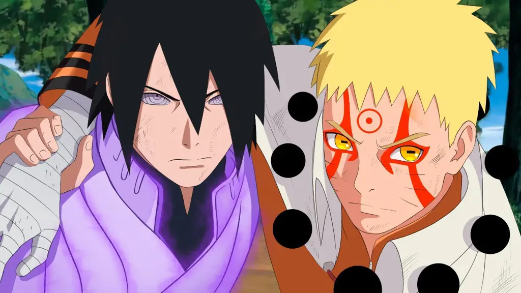 Naruto dan Sasuke bertarung dengan kekuatan penuh