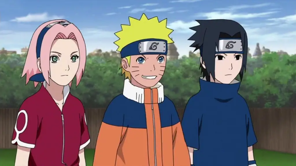 Naruto dan Sasuke sedang bertarung dalam anime