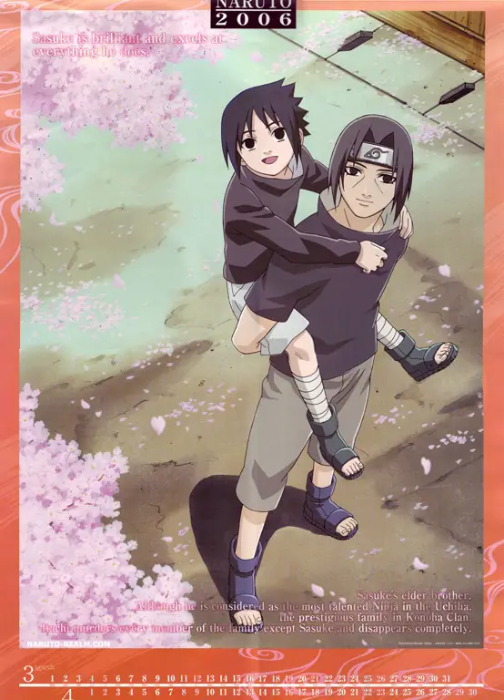 Gambar Naruto dan Sasuke sedang bertarung