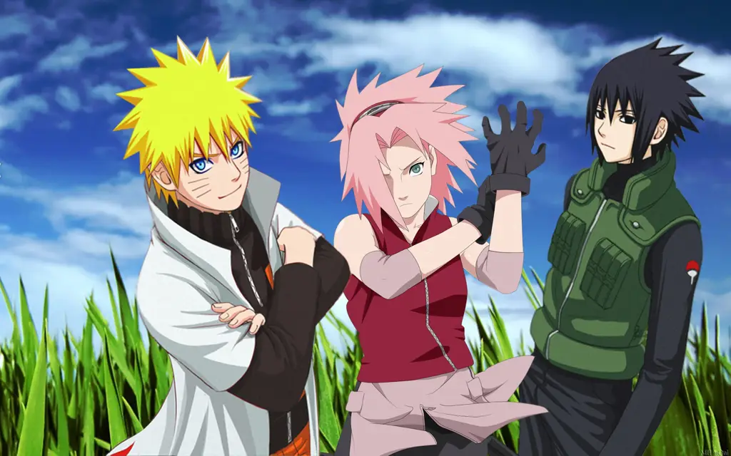 Gambar Naruto dan Sasuke bertarung