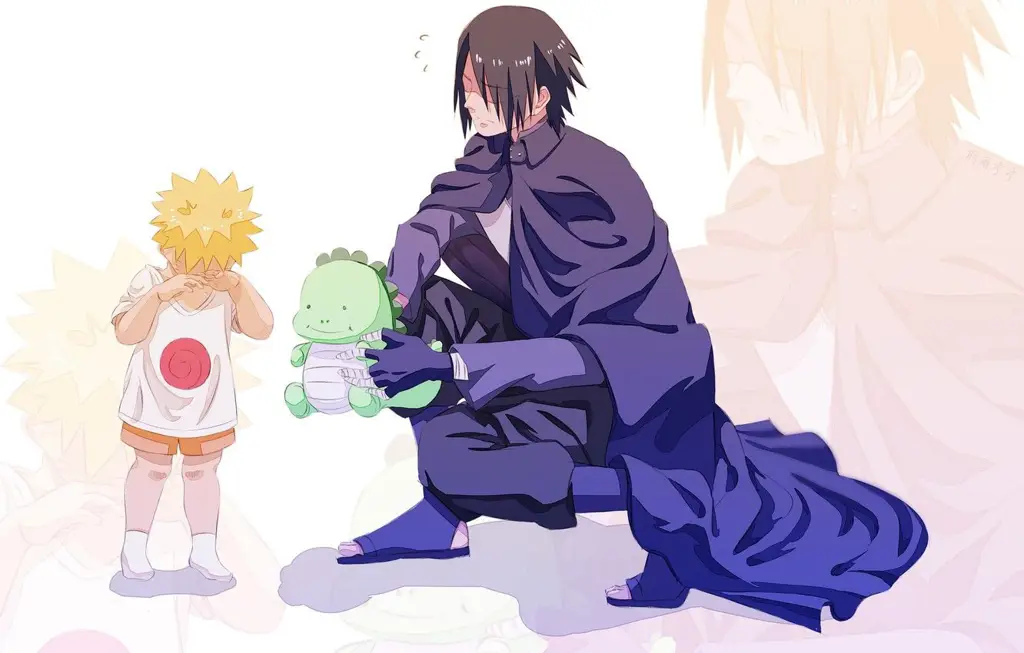 Pertarungan Epik Naruto dan Sasuke Gambar Naruto dan Sasuke bertarung sengit