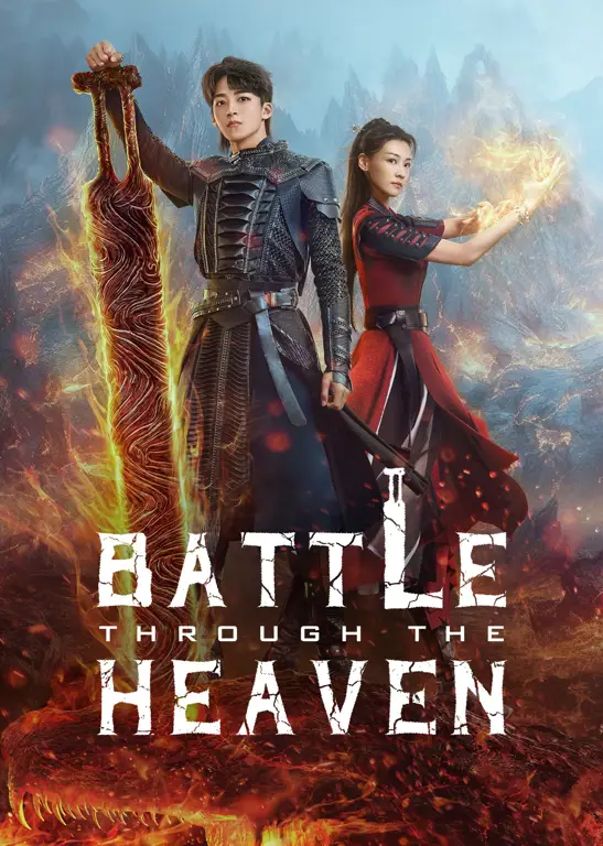 Adegan pertarungan yang menegangkan di Battle Through the Heavens