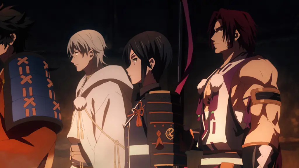 Adegan pertarungan dalam Katsugeki Touken Ranbu season 2