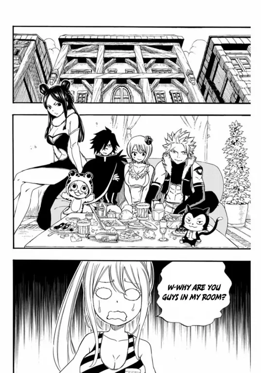 Gambar adegan pertarungan dalam komik Fairy Tail 100 Years Quest