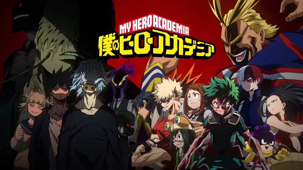 Gambar adegan pertarungan yang menegangkan dari Boku no Hero Academia season 3