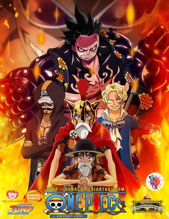 Gambar pertarungan final di arc Dressrosa One Piece