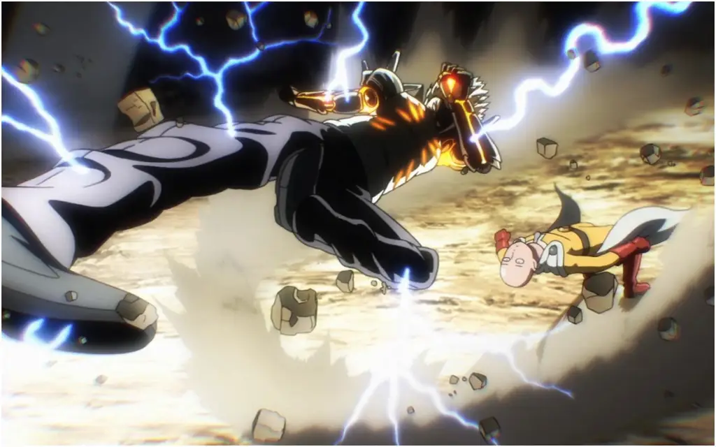 Pertarungan Garou yang menegangkan Cuplikan adegan menegangkan dari episode 3 One Punch Man season 2