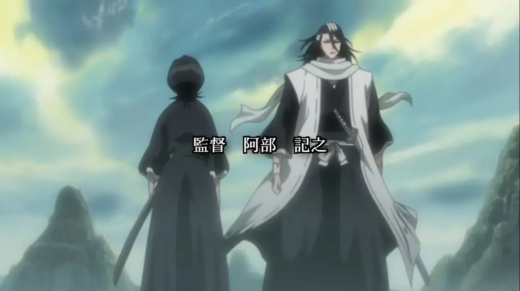 Adegan pertarungan antara Ichigo dan Byakuya Kuchiki