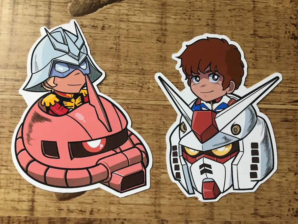 Amuro Ray dan Char Aznable saling berhadapan dalam kokpit mobile suit mereka