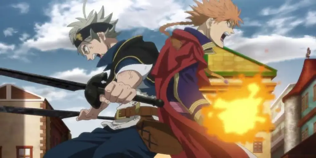 Adegan pertarungan sihir di film Black Clover