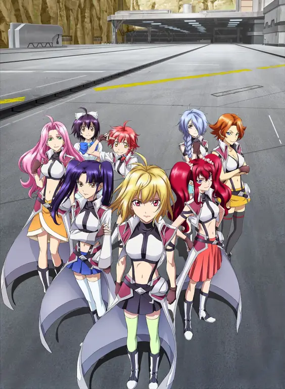 Adegan pertarungan mecha dalam anime Cross Ange