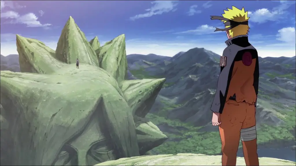 Pertarungan pamungkas Naruto dan Sasuke Gambar pertarungan Naruto dan Sasuke