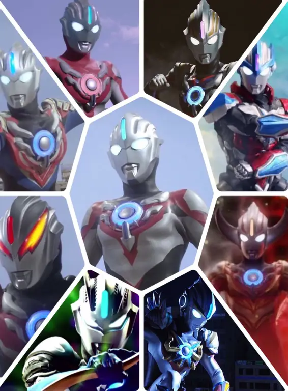 Ultraman Orb dalam pertarungan terakhir melawan monster yang sangat kuat.