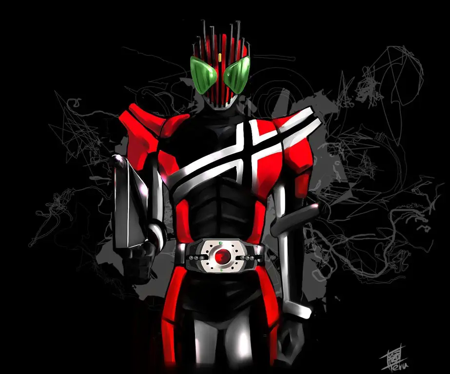 Gambar pertarungan final di Kamen Rider Decade