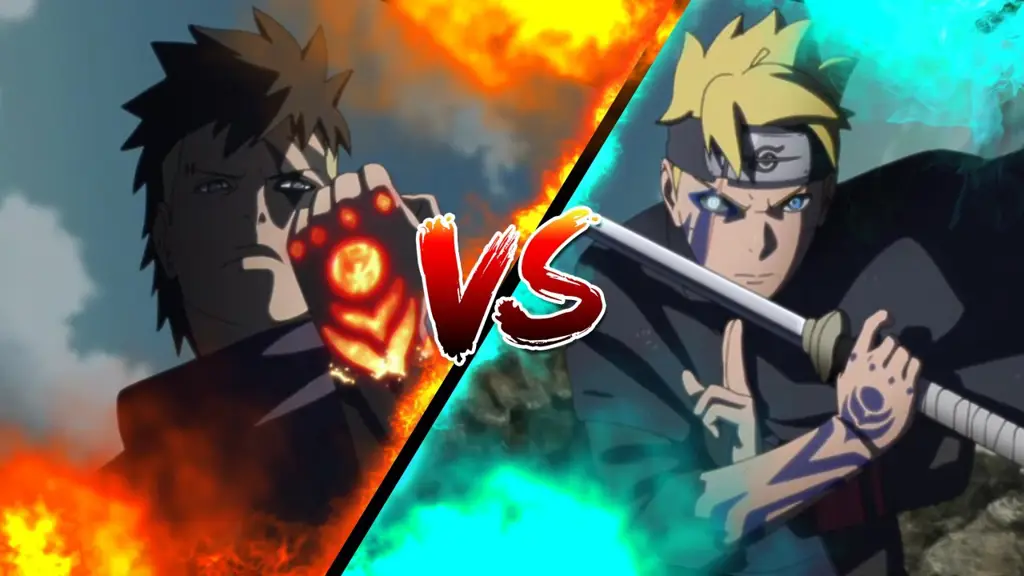 Adegan pertarungan antara Boruto dan Kawaki