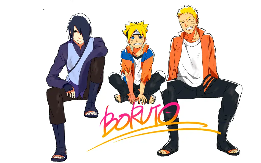 Boruto dan Sasuke bertarung melawan musuh yang kuat