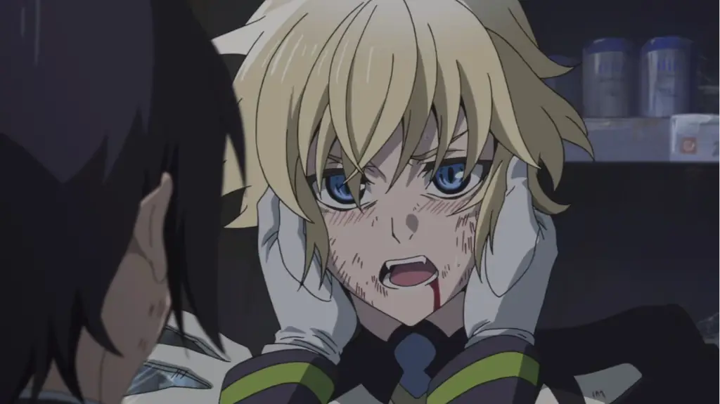 Adegan anime Owari no Seraph yang menegangkan