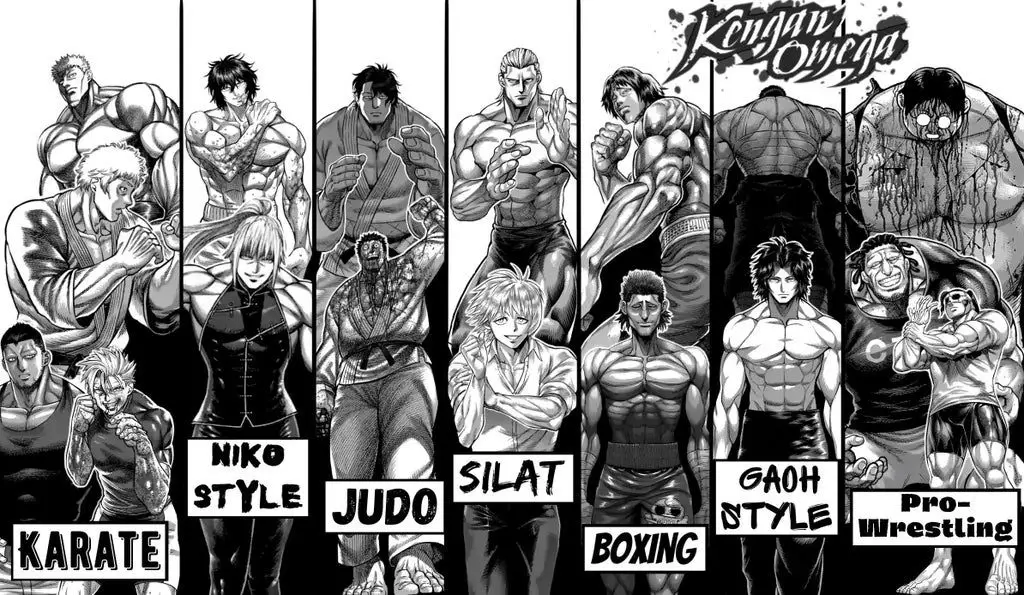 Pertarungan Sengit dan Menarik Adegan pertarungan dalam komik Kengan Omega