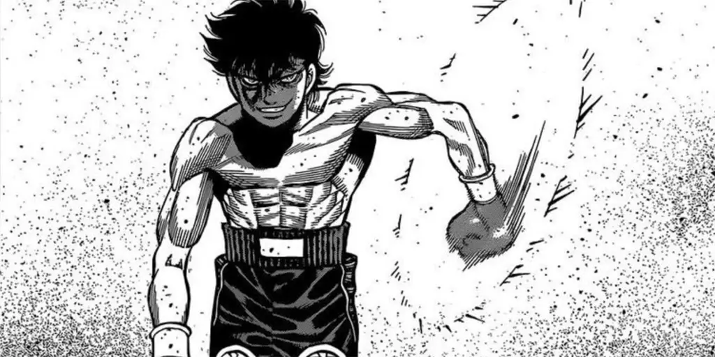 Gambar pertandingan tinju dalam anime Hajime no Ippo