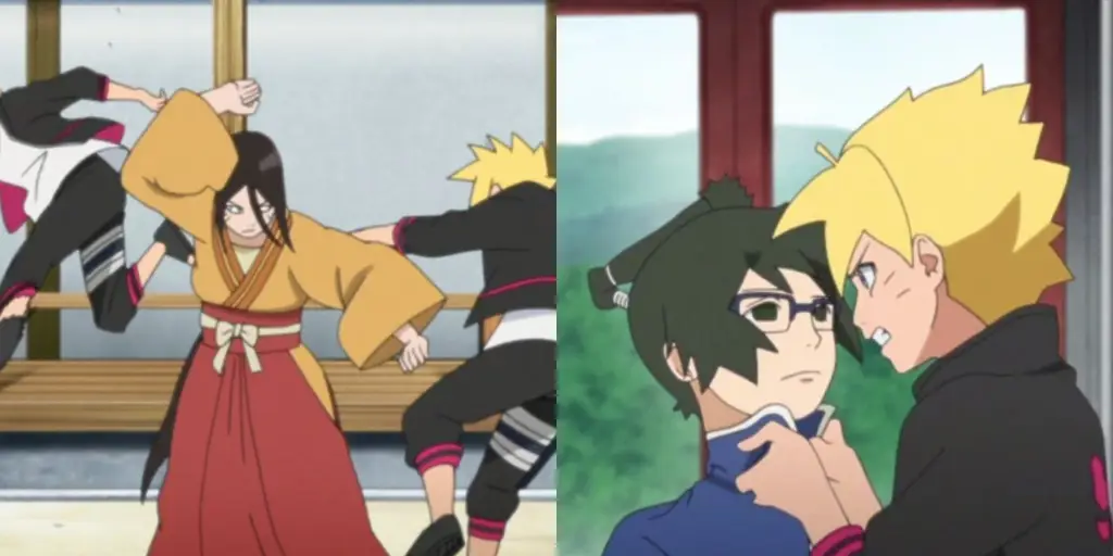 Gambar pertarungan karakter Boruto