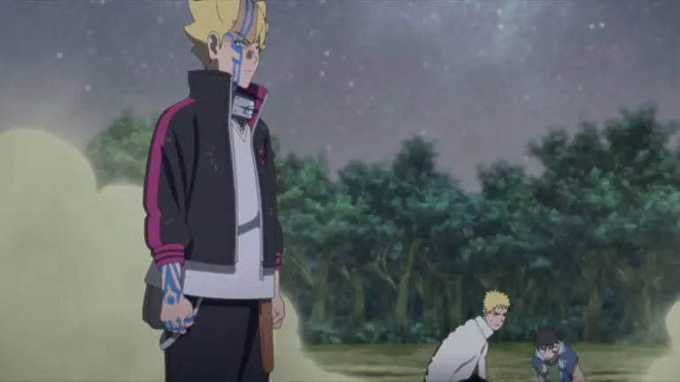 Adegan pertarungan sengit dari episode Boruto 36.