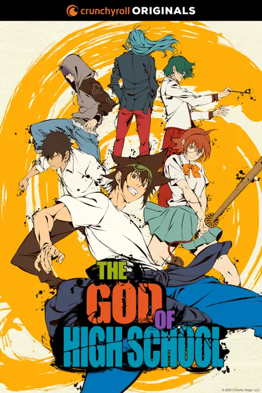 Adegan pertarungan epik dalam anime God of High School