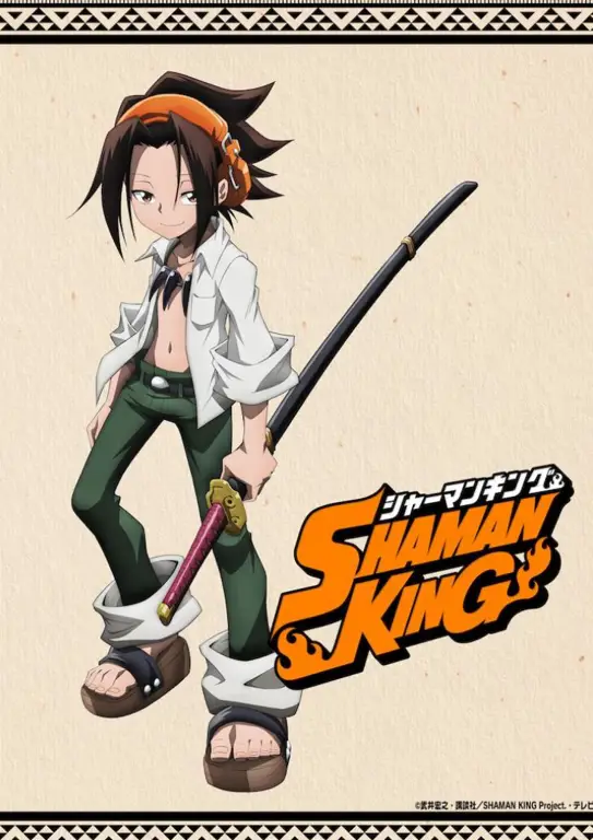 Para karakter Shaman King 2021 dalam sebuah adegan pertarungan yang menegangkan.