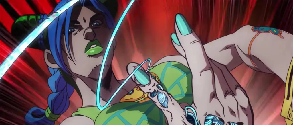 Adegan pertarungan anime Stone Ocean