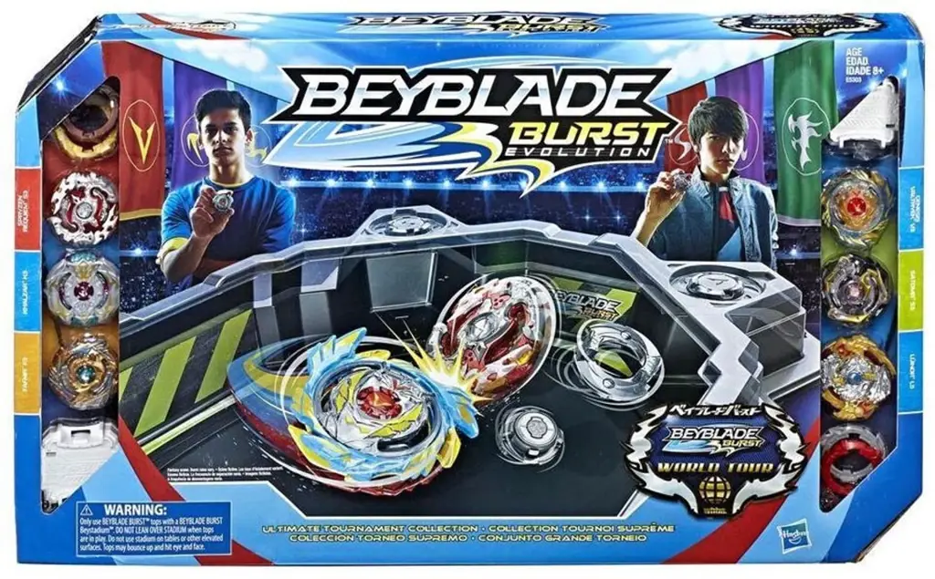 Gambar turnamen Beyblade yang seru dan menegangkan