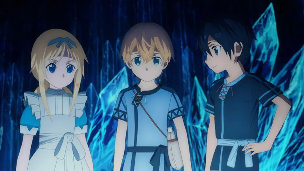 Gambar adegan pertarungan dalam Sword Art Online: Project Alicization