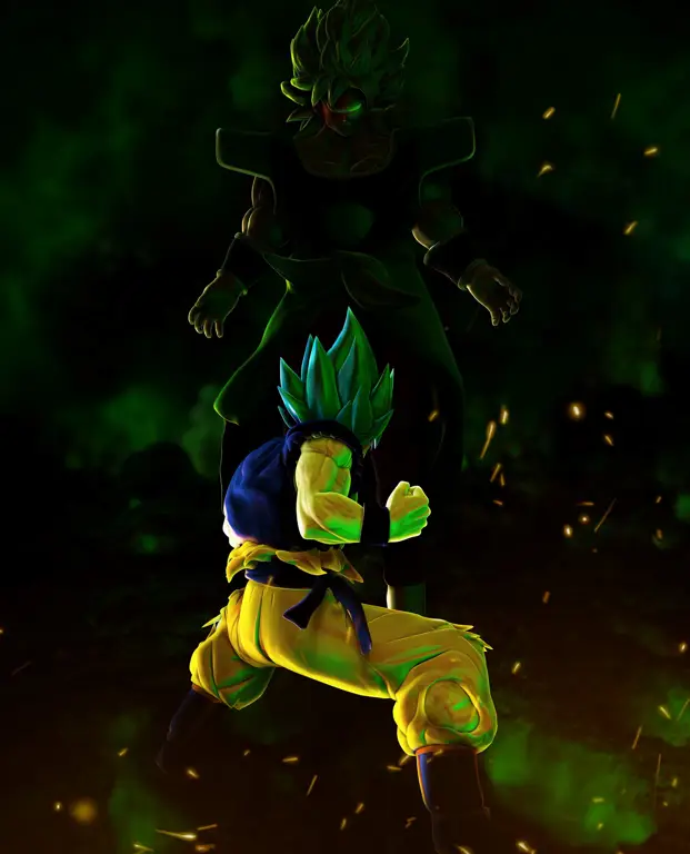 Adegan pertarungan Goku vs Broly