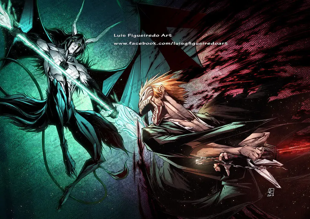 Ichigo dan Ulquiorra bertarung sengit dalam Bleach chapter 335