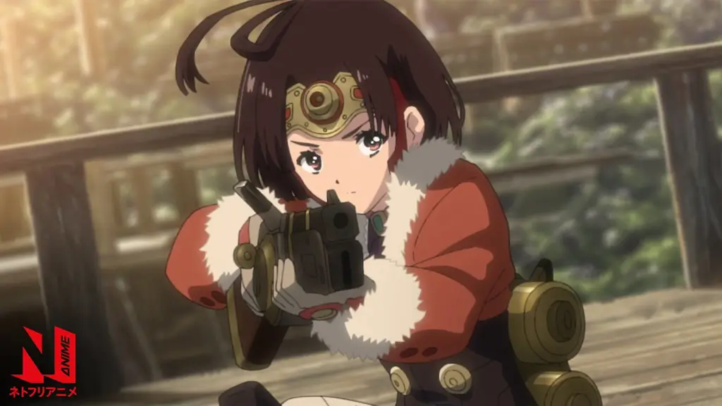 Adegan aksi menegangkan di Kotetsu no Kabaneri