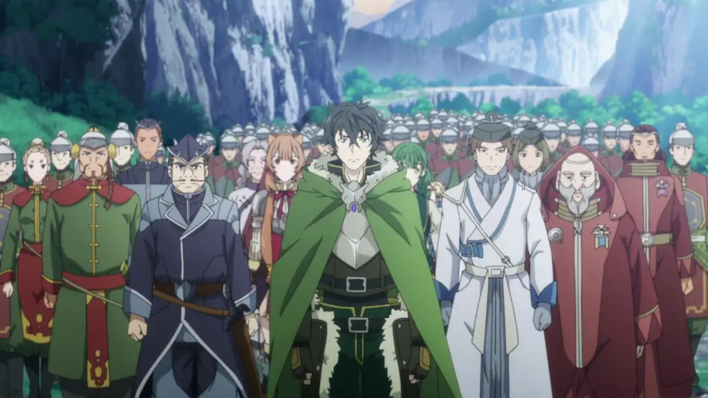 Pertarungan sengit melawan musuh-musuh yang lebih kuat Adegan pertempuran epik di season 2 The Rising of the Shield Hero