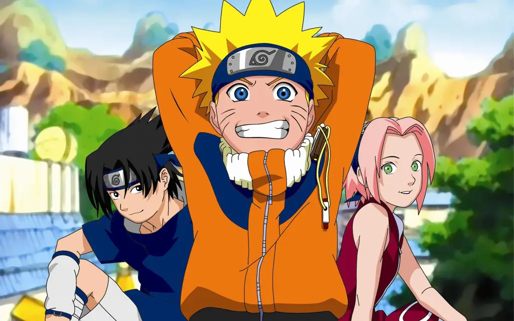 Pertarungan Sengit Naruto dan Sasuke Naruto dan Sasuke bertarung dengan sengit