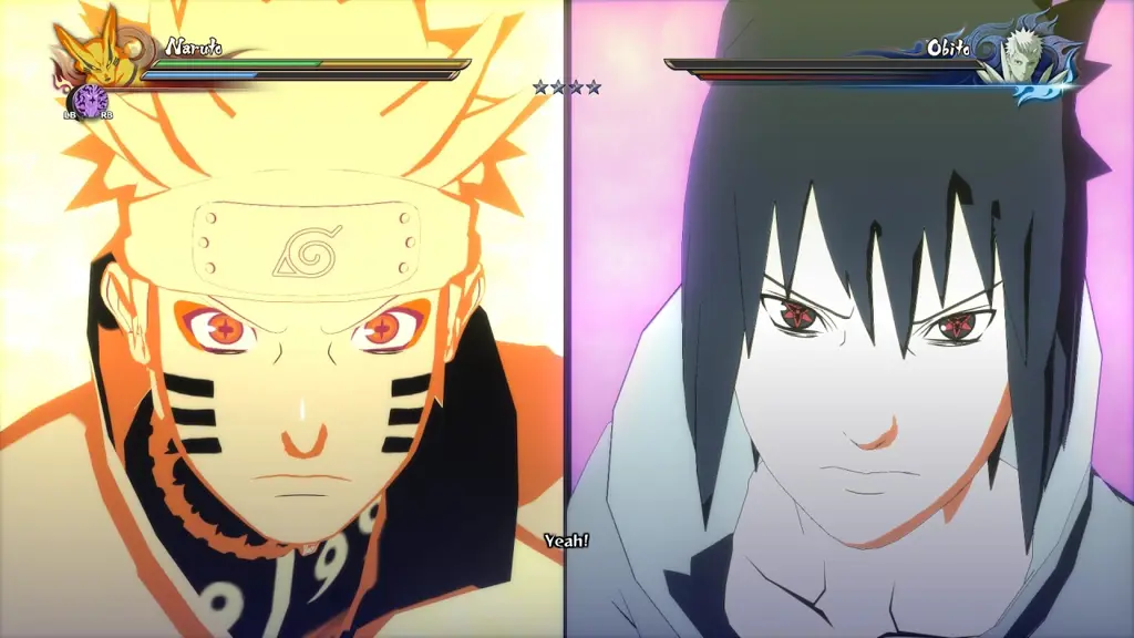 Naruto dan Sasuke bertarung melawan Obito