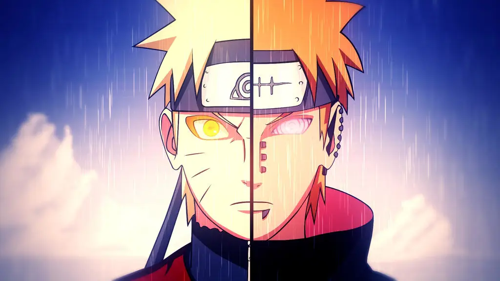 Naruto dan Pain bertarung dengan sengit