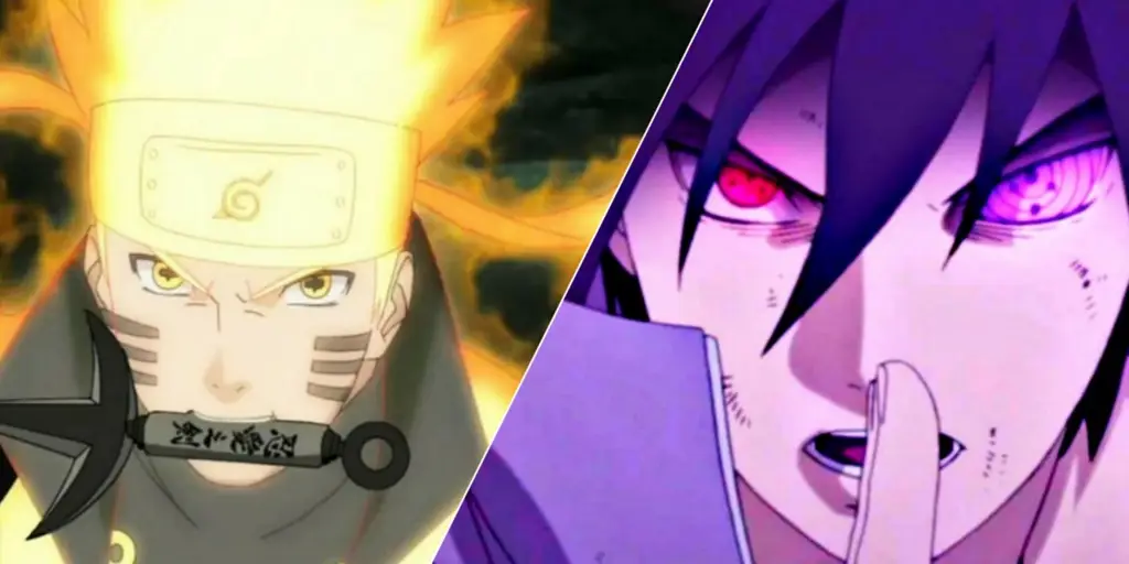 Gambar pertarungan terakhir Sasuke Uchiha melawan Naruto Uzumaki