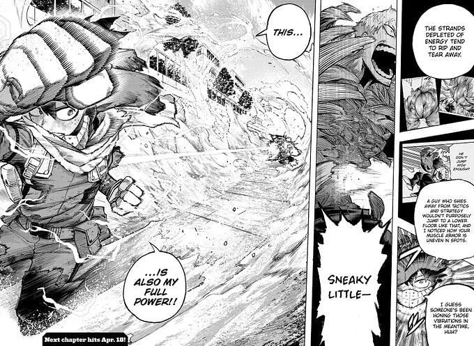 Gambar pertarungan antar karakter di My Hero Academia