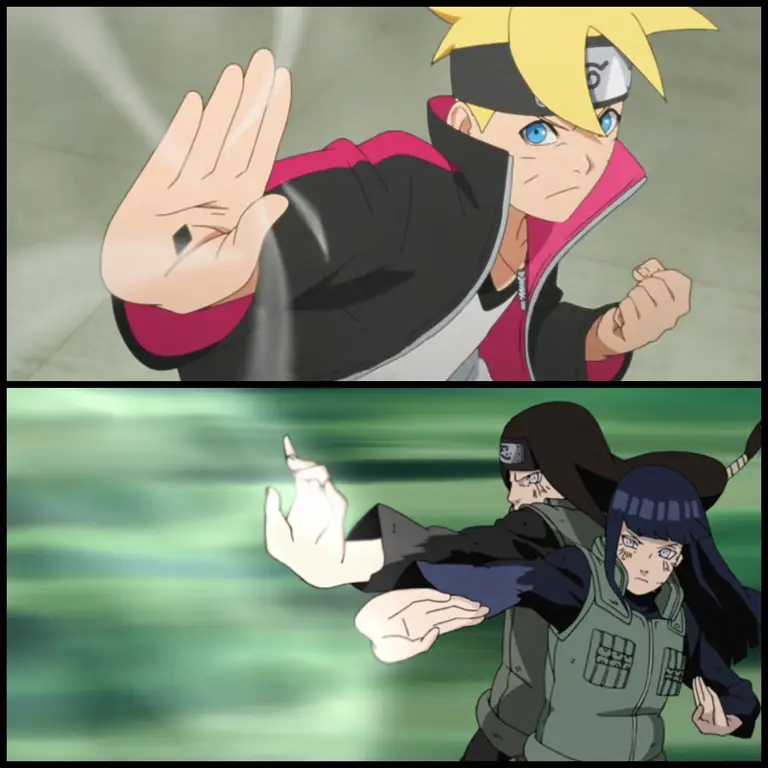 Gambar karakter Boruto sedang bertarung