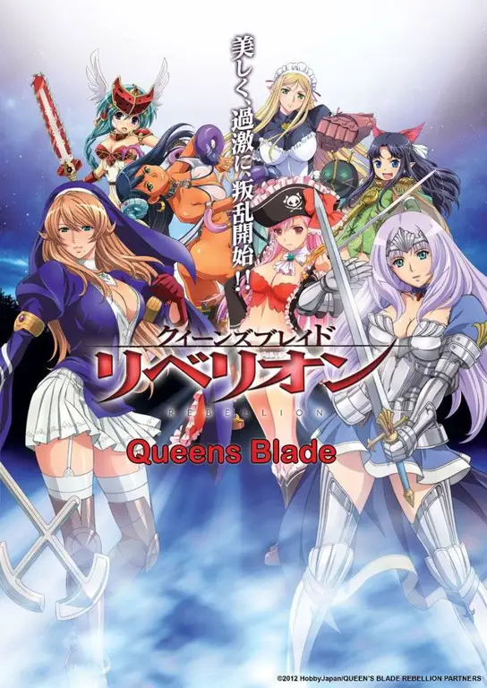 Adegan pertarungan epik dalam anime Queen's Blade