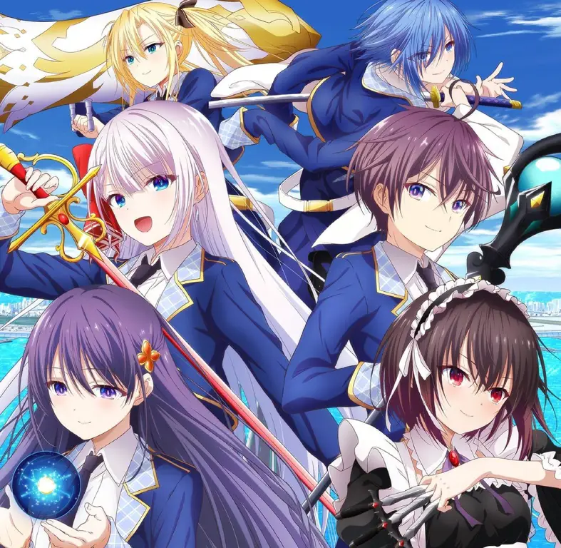Adegan pertarungan anime Seiken Gakuen no Makentsukai yang menegangkan