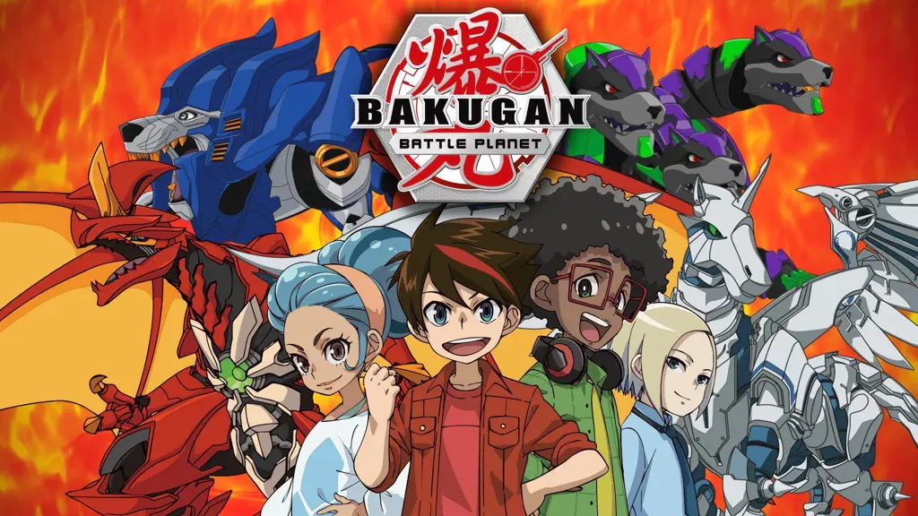 Adegan pertarungan Bakugan yang seru dan menegangkan